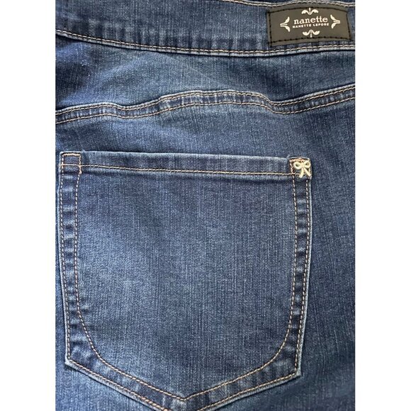 Nanette Lepore Belle High Rise Slim Straight Denim Jeans Women's Size 20 NWT - Picture 4 of 6
